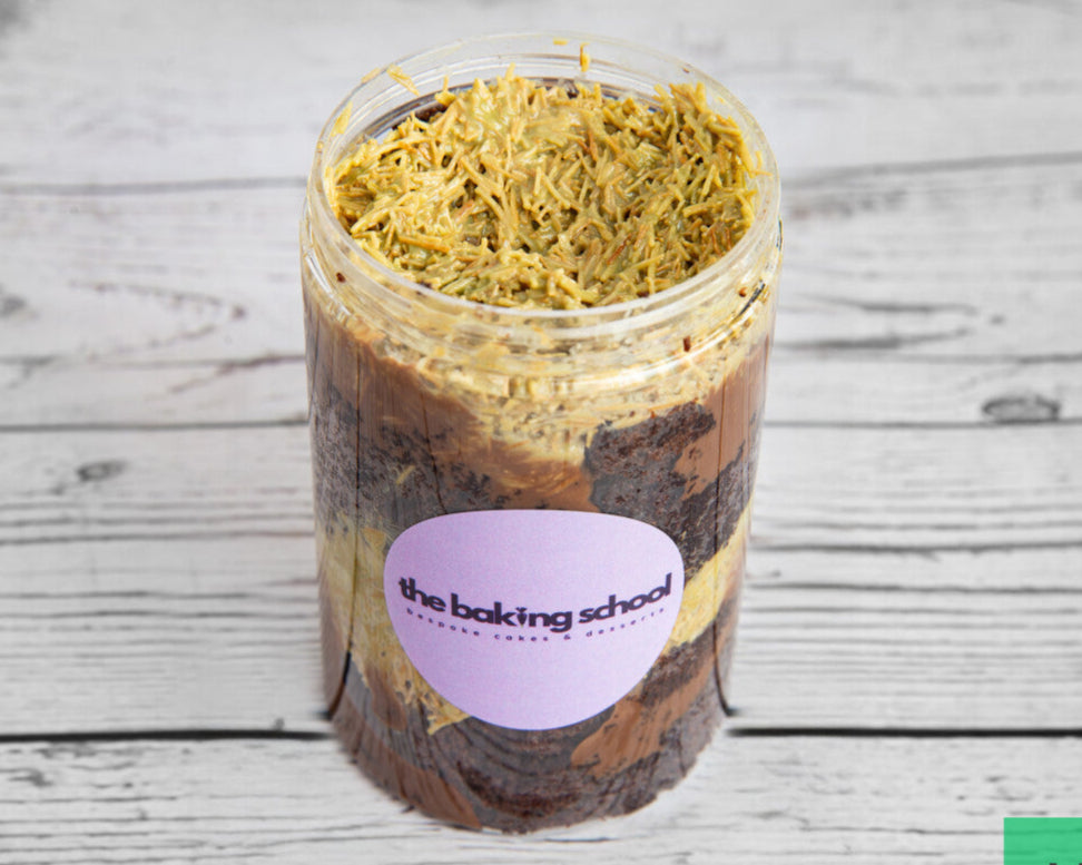 Dubai Pistachio Matilda Cake Jar
