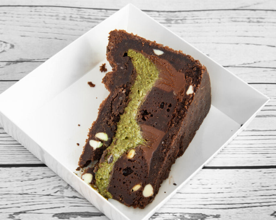 Dubai Kunafa Pistachio Cookie Pie Slice