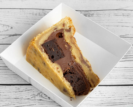 Biscoff and Nutella Cookie Pie Slice