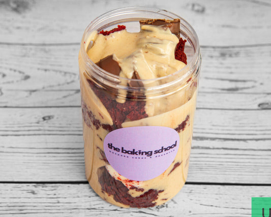 Red Velvet Kinder Bueno Cake Jar